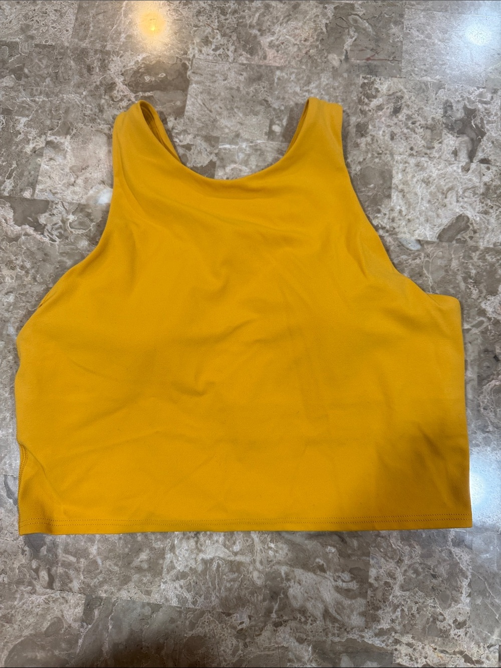 Athleta Yellow Mustard Scoop Neck Tank